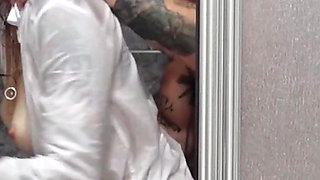 I Fuck a Hot Stepmom in Her Clothes in the Shower!