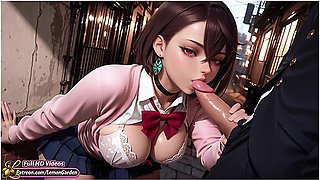 Momo Ayase - Anal Alley And A Little Extra Cash. Hentai 3d. Ai Generated Porn