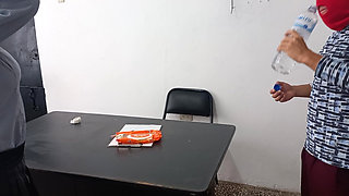 Executive Secretary Has an Affair with the Boss's Stepson, They Want to Do It on the Desk