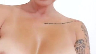 Brunette Brianna Bentley POV blowjob and cum swallow