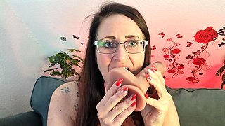 User Request: Blowjob and Ball Licking Dildo