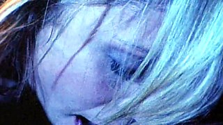 Amateur blond girl with big boobs getting fucked