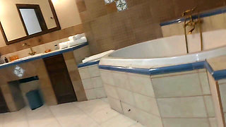 Backstage "she Peed and Wiped Her Wet, Hairy Pussy