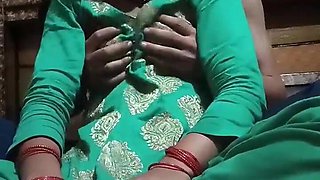 Indian Bhabhi Boobs Pressed Hard and Sucked by Devar