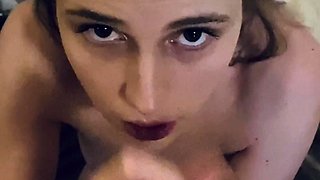 Blowjob POV blowjob cumshot facial brunette pov