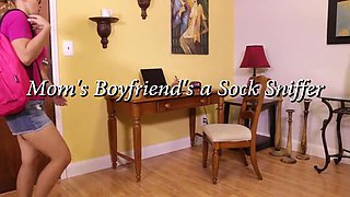 Stepmommy's Bf is a Sock Sniffer