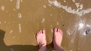 Barefoot Walking on the Beach Sfw