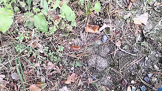 Punishment Walk - Stuffing Her Bra and Panties in the Woods