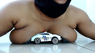 Patrol Car Feet Stomped and Breast Repress