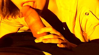 Czech amateur blowjob and fucking POV in public