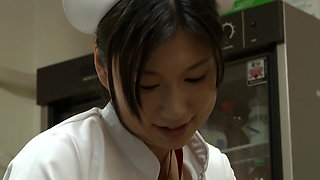Japanese Nurse getting fucked by her patient