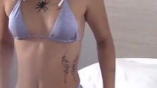 Metalhead Babe Fucked Hard by Bald Dude