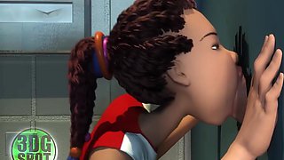 3DGSPOT - Nubile Cheerleader Sucks And Tears up A Random Humungous Hard-on In Glory Crevasse! UNCENSORED FUCK-FEST!