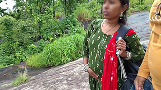 College Girl Came to Roam with Your Boyfriend - Told the Clan to Go to College - Outdoor Forest Village Bhabhi Sex Full Night.