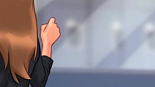 Gorgeous Busty Slut Fills Her Pussy with Big Dildo - Summertime Saga 3D Animated Porn Game