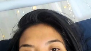 Pussy toying busty high heeled stunner solo pov masturbation