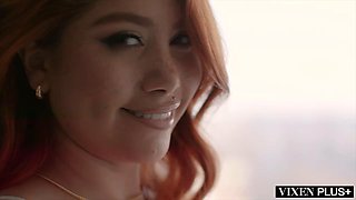 Busty Redheads Bubble Butt Wrecked by Big-Tits Vixen Plus+