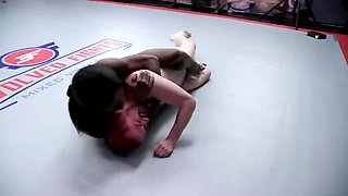 Kelli Provocateur Vs Mike Fluffy: Big Tits & Feet in a Brutal Mixed Wrestling Fight