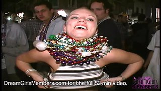The hot girl next door gets nude at mardi gras