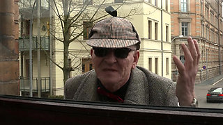 Fucked by Voyeur - Mature Brunette Gets Both Holes Stretched Hard