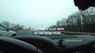 Alexa Throat Desperation - Wetting and Pissing in My Car