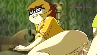 Velma & Shaggy Rough Anal Creampie - Cartoon Porn Parody