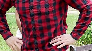 Heat in the Garden: Stepdaughter Gets Anal Sex From Stepdaddy