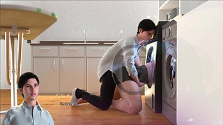 Apocalust (my Stepmom Trapped in the Washing Machine) Beautiful Big Ass, Hot MILF