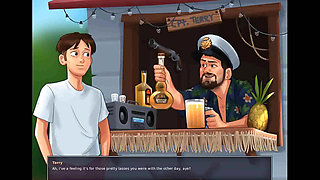 Summertime saga: naughty party with sexy college girls on the beach ep 202