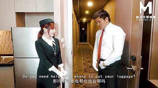 Modelmedia Asia - Flight Attendants Crave Big Cocks After Abstinence