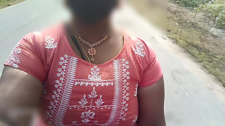 Bike riding in public place showing boobs