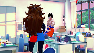 Android 18 Dances for Gohan at the University - Dragon Ball Zex Series