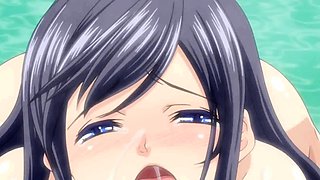 Busty Anime Maid with Big Cock Action
