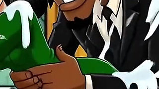 Slut Wife Fucked in Dirty Public Toilet. Cartoon