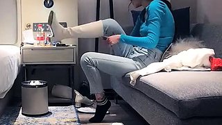 Ma chienne french amateur couple hidden cam 1