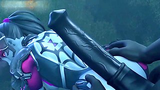 Huge cock, deepthroat, hj