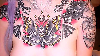 Gothic Maid Gives Sloppypovtitwank and Uses Fuckmachine