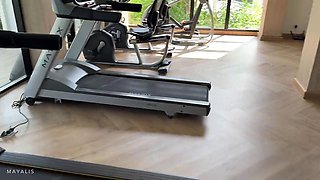 Cute Fitness Trainers First Session Gets Crazy!