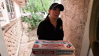 Dominos Delivery Girl Blows Me For Extra Tip - Big Tits Redhead MILF