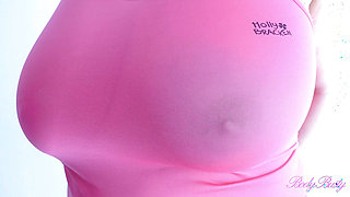 Perfect natural big tits hairy MILF