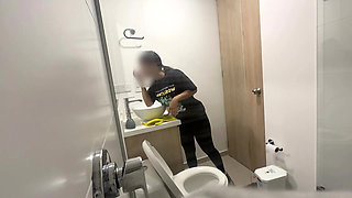 Cute Petite Maid Jerks off Boss and Then Fucks Her Master Part 1