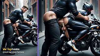 Hentai Yaoi Biker Club Cheating Part 2 - Mates Fuck Behind Their Wives' Backs
