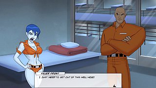 DC Comics mommy with big boobs in manga-themed action