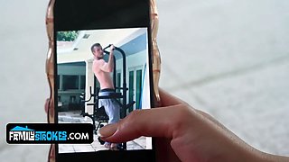 Horny daughter-in-law ariana starr rides stepdad's viagra dong all day