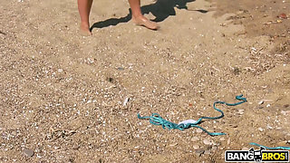 Bangbros - Thicc Latina Honey Demon Fucks Hard on the Beach