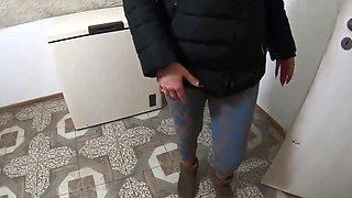 Cum-stained Downjacket & Rough Fuck Facefuck, Anal Fingering & Messy Finish