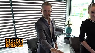 Romy Indy finally get to fuck her boss after masturbating all day