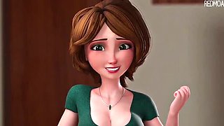 Hot Animated MILF Sex with Akashamunir - Home Fuck in 3D Animation