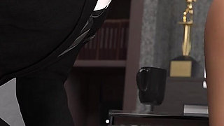 Hot Secretary Humiliated and Face Fucked by Big Cock Boss