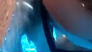 Pregnant Pool Sex Young MILF! Putting on a Show for the Neighbors